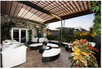 Terrazza con vista parco in Palestro