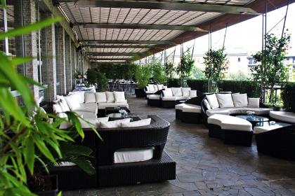 Terrazza con vista parco in Palestro