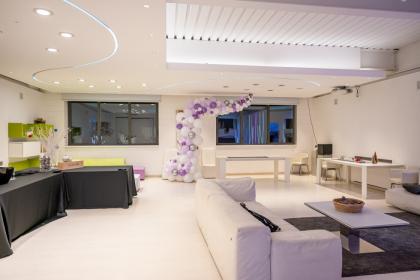 Loft design con terrazza
