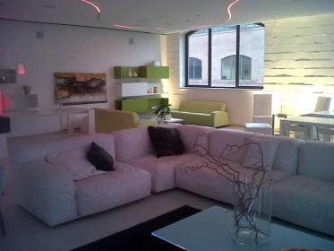 Loft design con terrazza