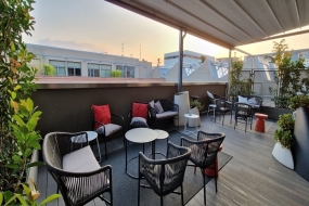 Loft design con terrazza